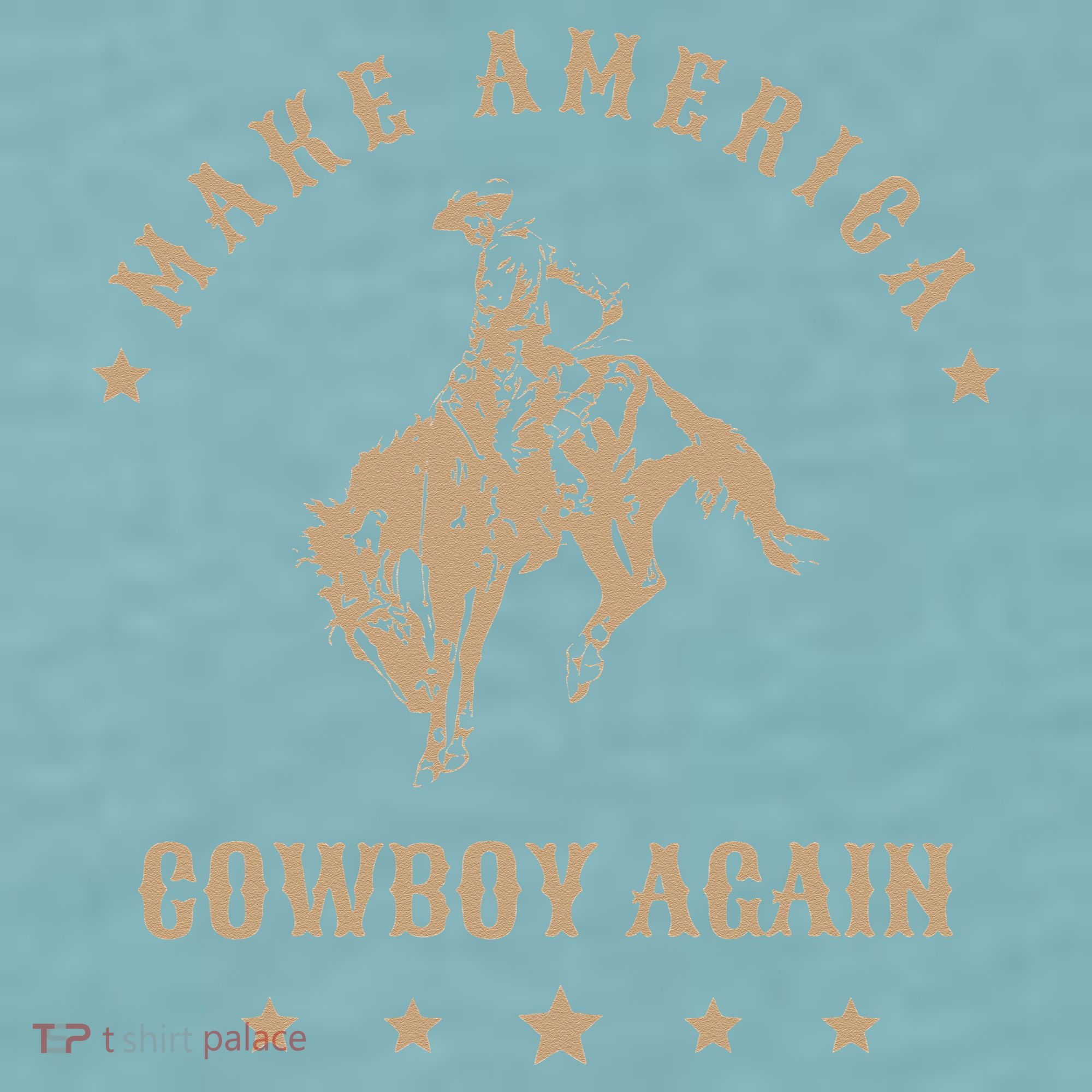 Make America Cowgirl Cowboy Again Sueded Cloud Jersey T-Shirt