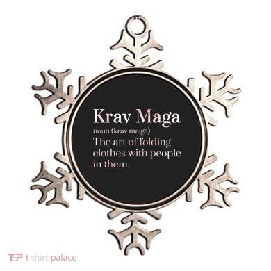 Martial Arts Combat Israeli Athlete Krav Maga Ornament