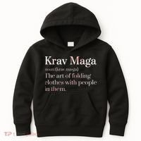 Martial Arts Combat Israeli Athlete Krav Maga Kids Hoodie thumb 0