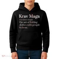 Martial Arts Combat Israeli Athlete Krav Maga Kids Hoodie thumb 4