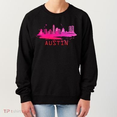 Modern Austin Cityscape Souvenir Austin Texas Skyline Women's Sweatshirt