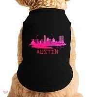Modern Austin Cityscape Souvenir Austin Texas Skyline Doggie Tank thumb 0