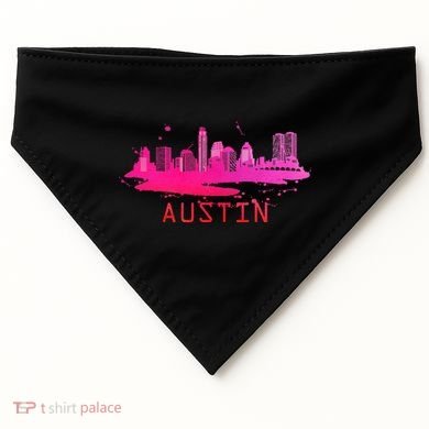 Modern Austin Cityscape Souvenir Austin Texas Skyline USA-Made Doggie Bandana