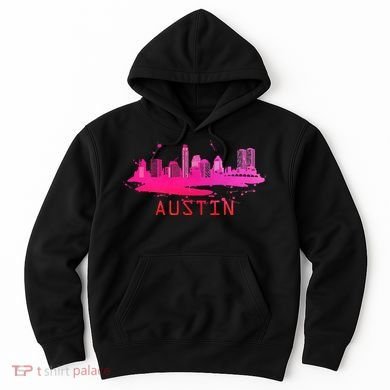 Modern Austin Cityscape Souvenir Austin Texas Skyline Hoodie