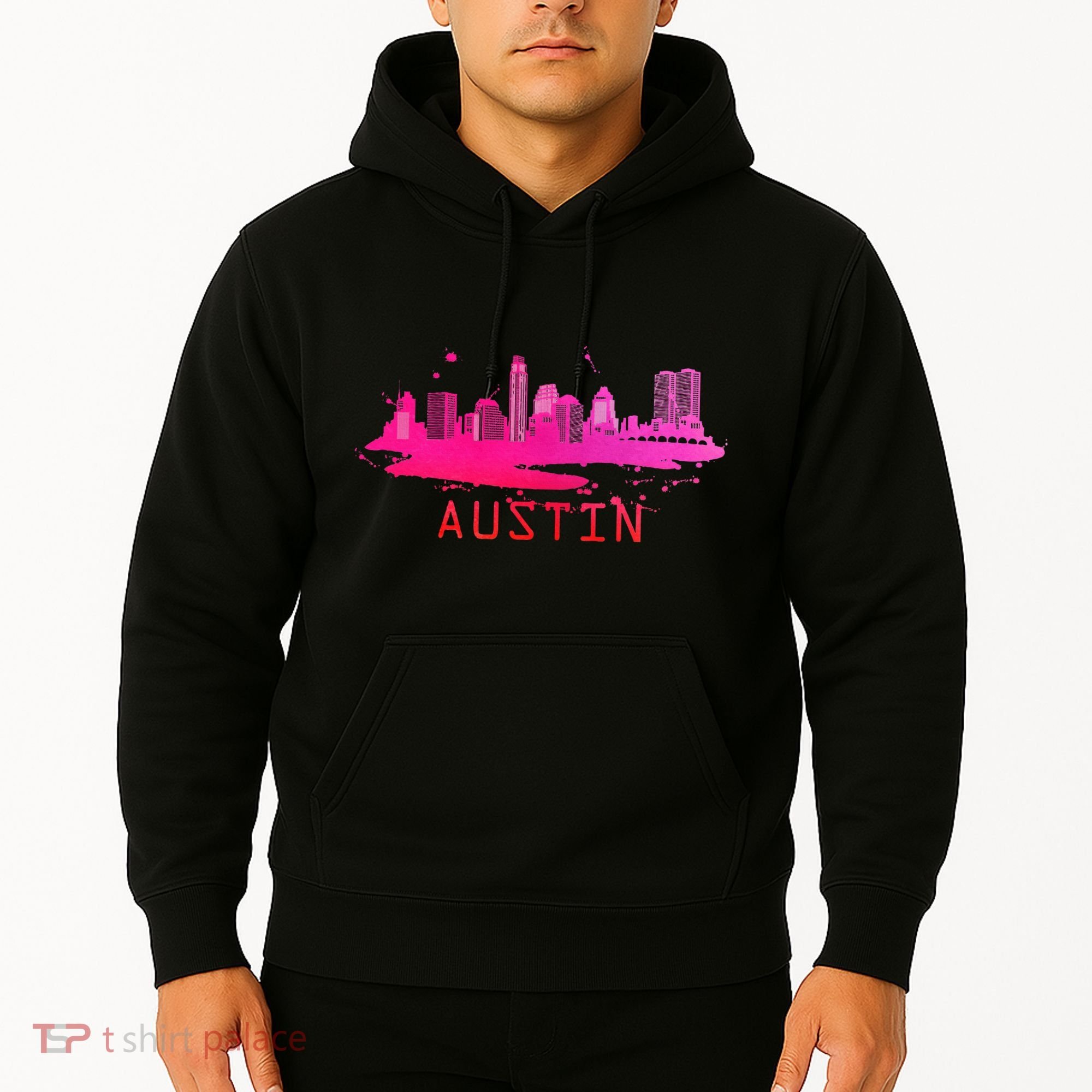 Modern Austin Cityscape Souvenir Austin Texas Skyline Hoodie