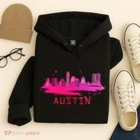 Modern Austin Cityscape Souvenir Austin Texas Skyline Hoodie thumb 4
