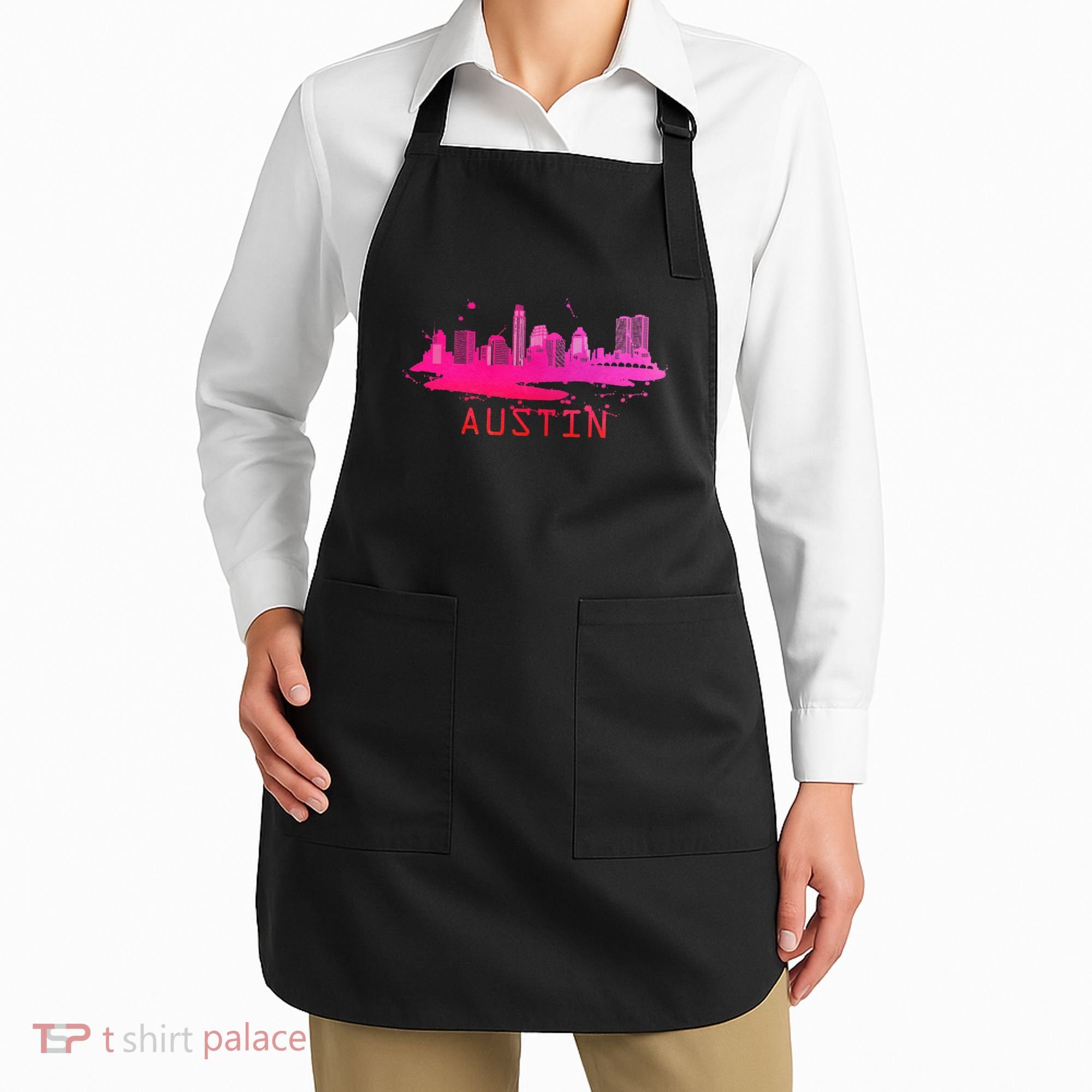 Modern Austin Cityscape Souvenir Austin Texas Skyline Apron