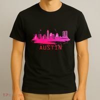 Modern Austin Cityscape Souvenir Austin Texas Skyline T-Shirt thumb 3