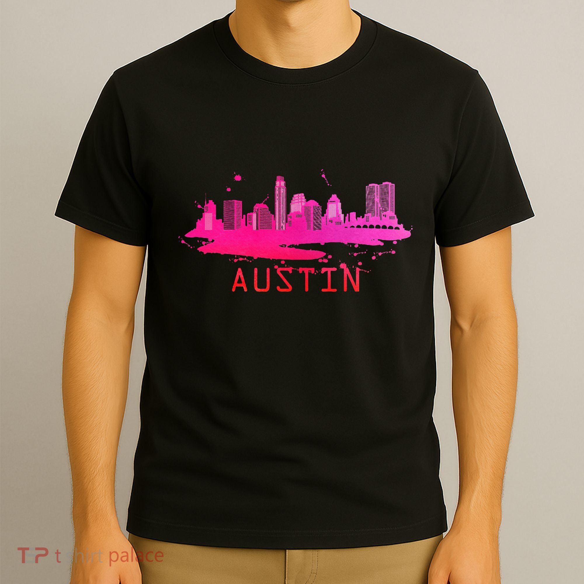 Modern Austin Cityscape Souvenir Austin Texas Skyline T-Shirt