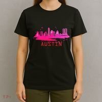 Modern Austin Cityscape Souvenir Austin Texas Skyline T-Shirt thumb 4
