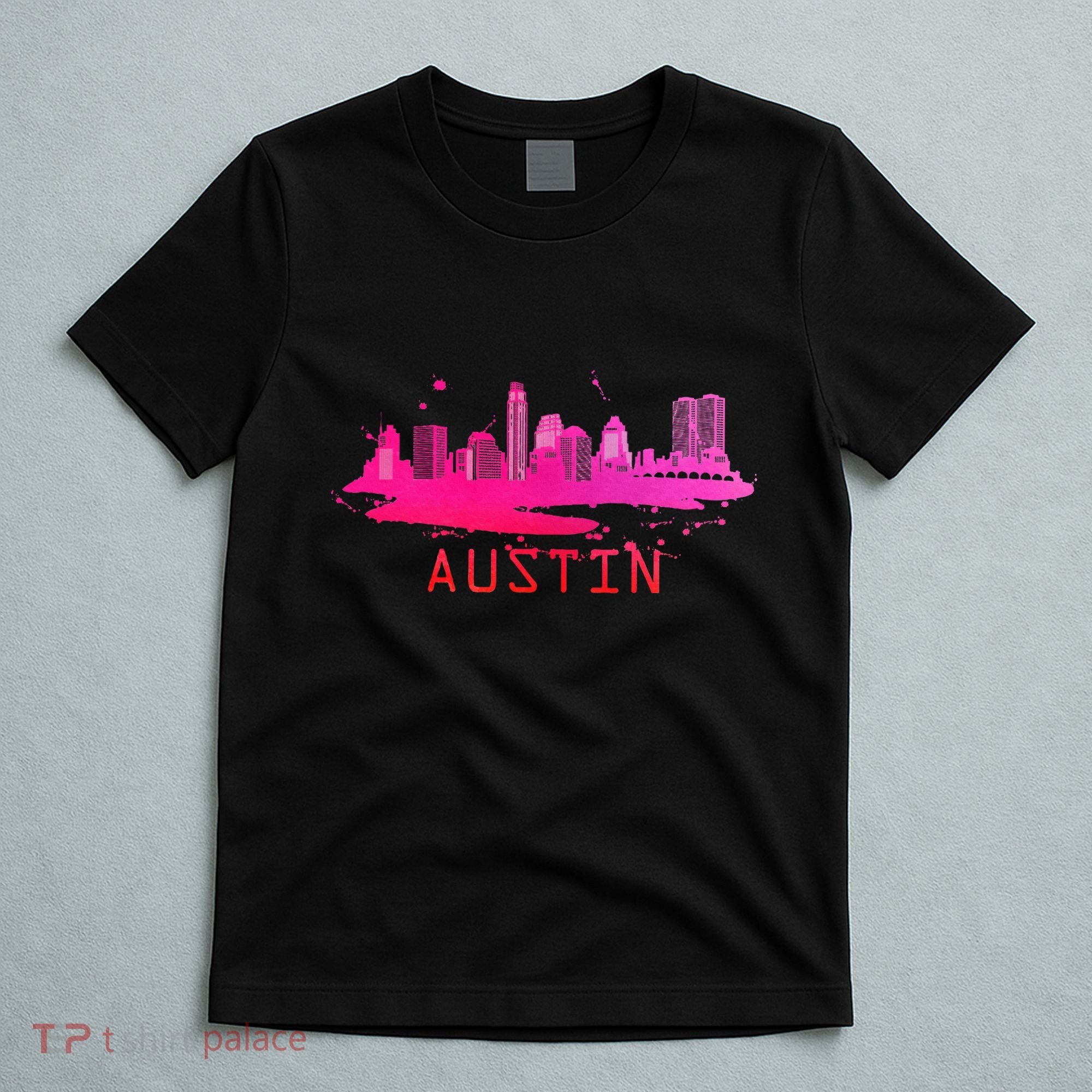 Modern Austin Cityscape Souvenir Austin Texas Skyline T-Shirt