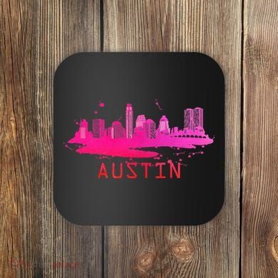 Modern Austin Cityscape Souvenir Austin Texas Skyline Coaster