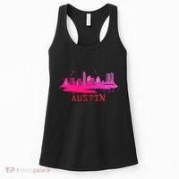 Modern Austin Cityscape Souvenir Austin Texas Skyline Women's Tank Top thumb 0