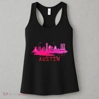Modern Austin Cityscape Souvenir Austin Texas Skyline Women's Tank Top thumb 3