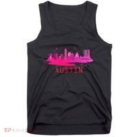 Modern Austin Cityscape Souvenir Austin Texas Skyline Tank Top thumb 0