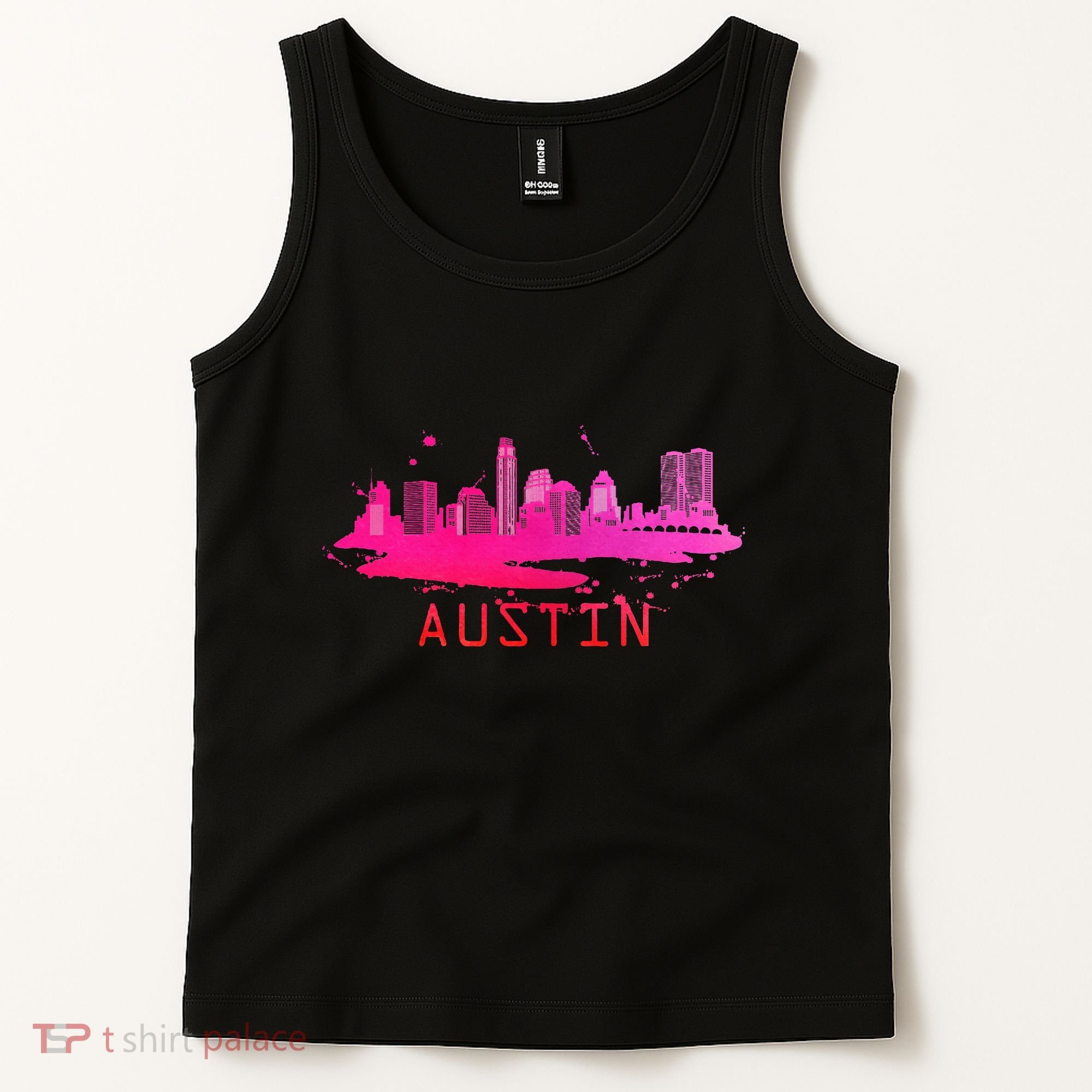 Modern Austin Cityscape Souvenir Austin Texas Skyline Tank Top