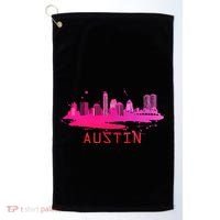 Modern Austin Cityscape Souvenir Austin Texas Skyline Golf Towel thumb 0