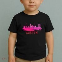 Modern Austin Cityscape Souvenir Austin Texas Skyline Toddler T-Shirt thumb 2