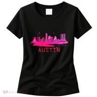 Modern Austin Cityscape Souvenir Austin Texas Skyline Women's T-Shirt thumb 0