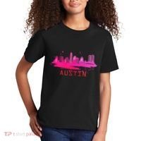 Modern Austin Cityscape Souvenir Austin Texas Skyline Kids T-Shirt thumb 2