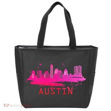 Modern Austin Cityscape Souvenir Austin Texas Skyline Tote Bag