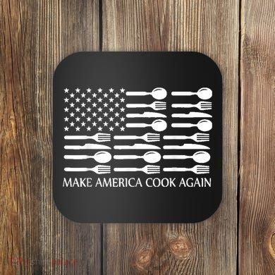 Make America Cook Again Cooking Chef Coaster