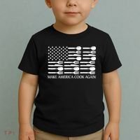 Make America Cook Again Cooking Chef Toddler T-Shirt thumb 2