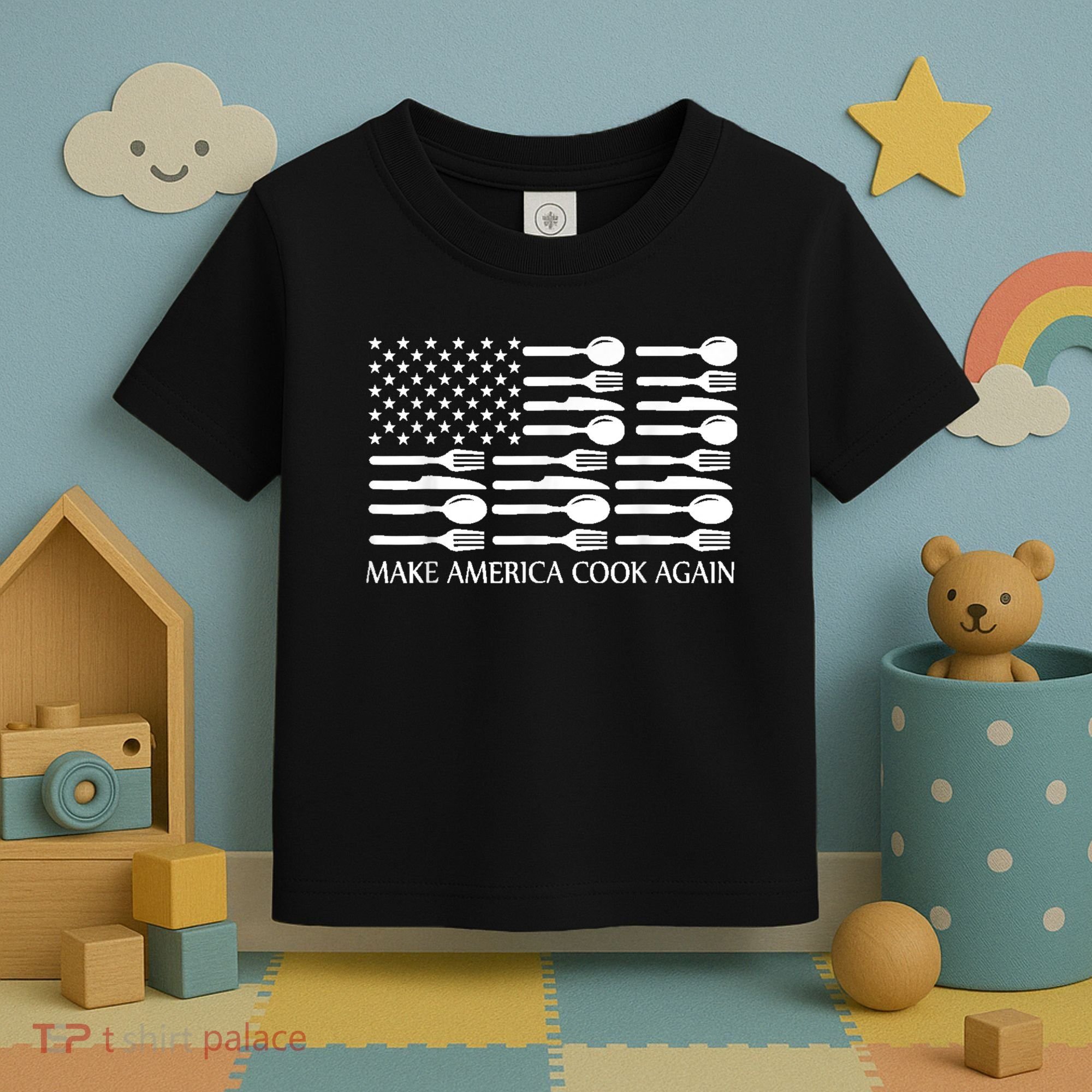 Make America Cook Again Cooking Chef Toddler T-Shirt