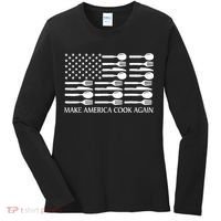Make America Cook Again Cooking Chef Women's Long Sleeve Shirt thumb 0