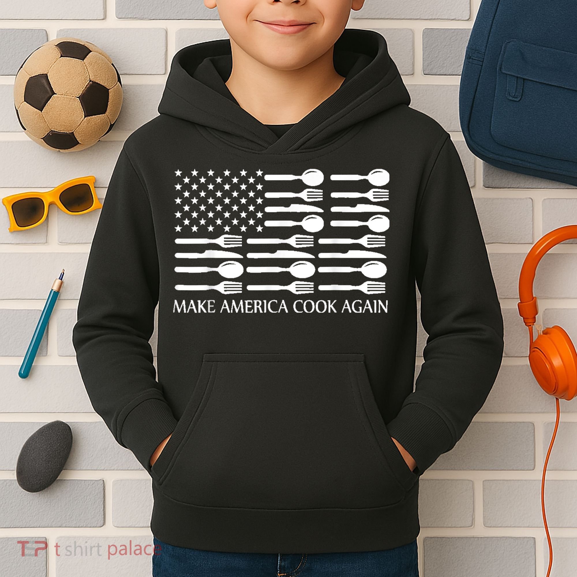 Make America Cook Again Cooking Chef Kids Hoodie