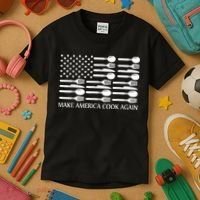 Make America Cook Again Cooking Chef Kids T-Shirt thumb 3
