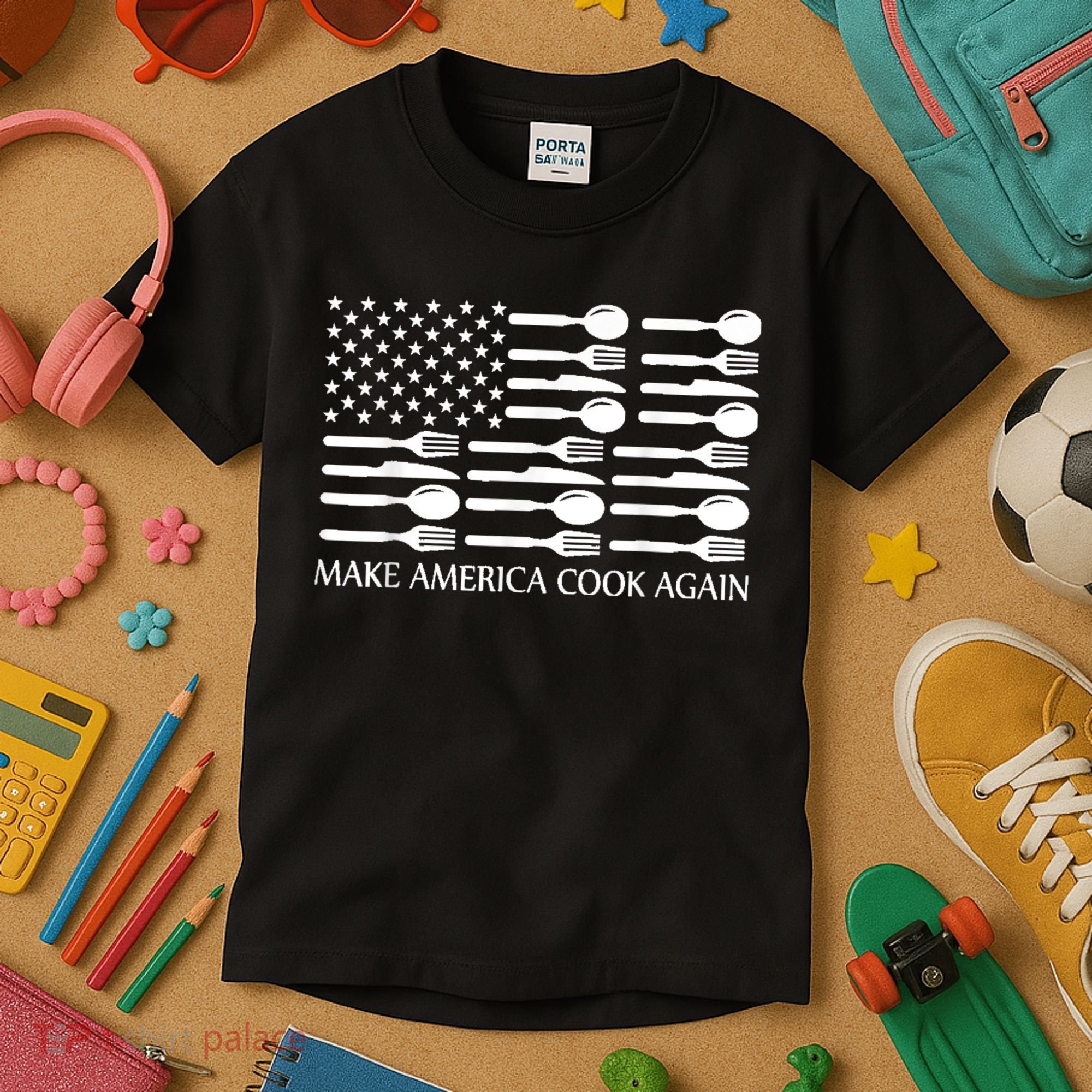 Make America Cook Again Cooking Chef Kids T-Shirt