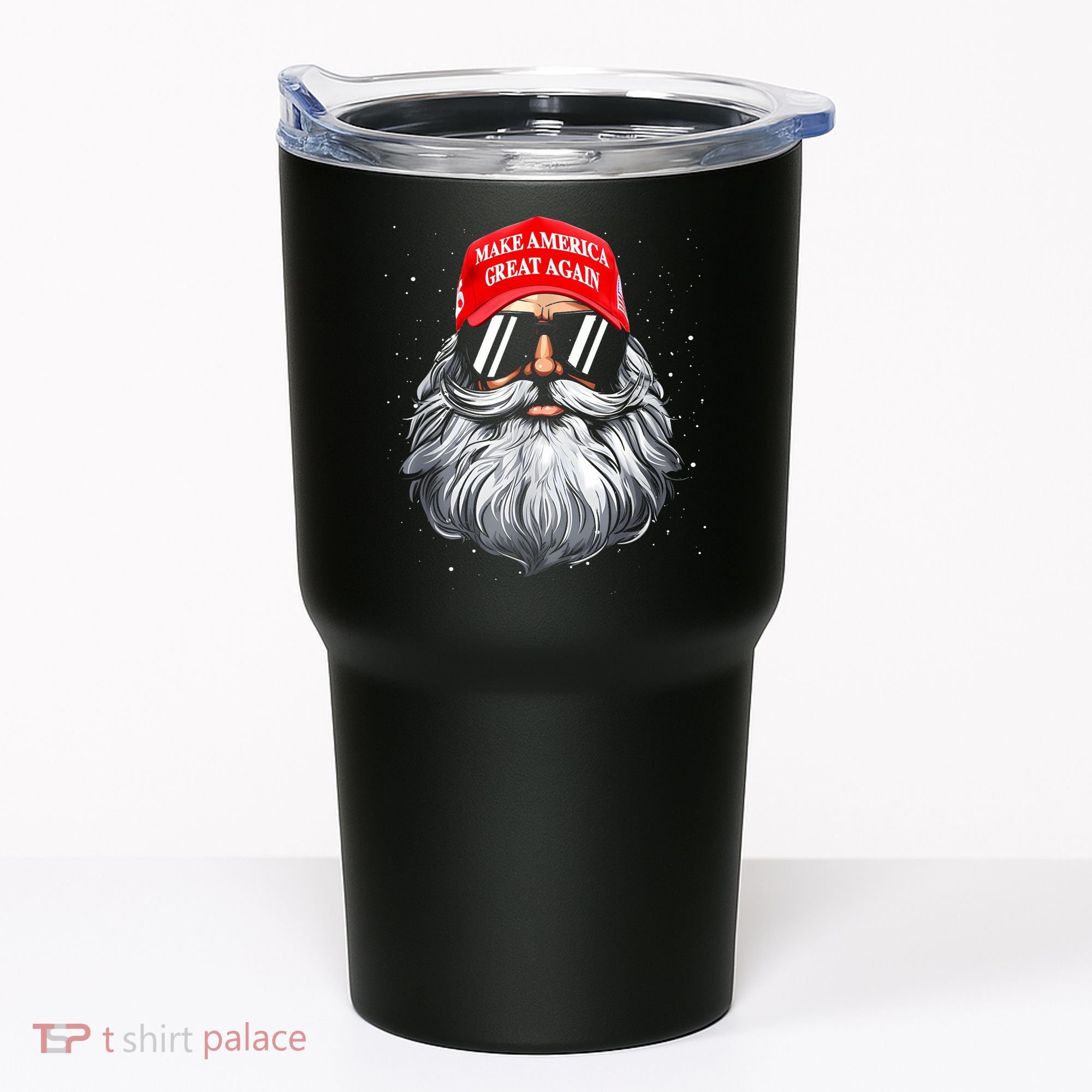 Make A Christmas Great Again Funny Xmas Trump Santa Pajamas Tumbler