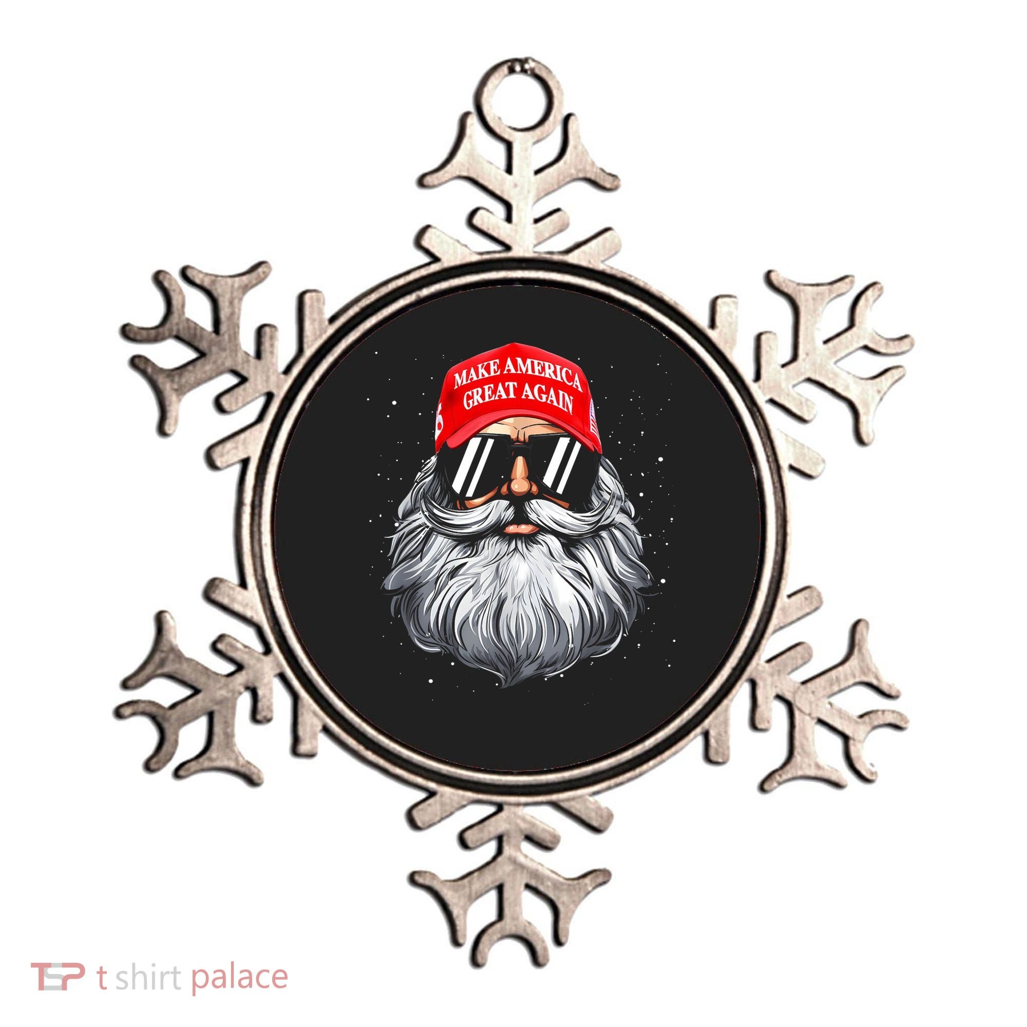 Make A Christmas Great Again Funny Xmas Trump Santa Pajamas Ornament