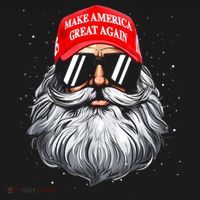 Make A Christmas Great Again Funny Xmas Trump Santa Pajamas Ornament thumb 1