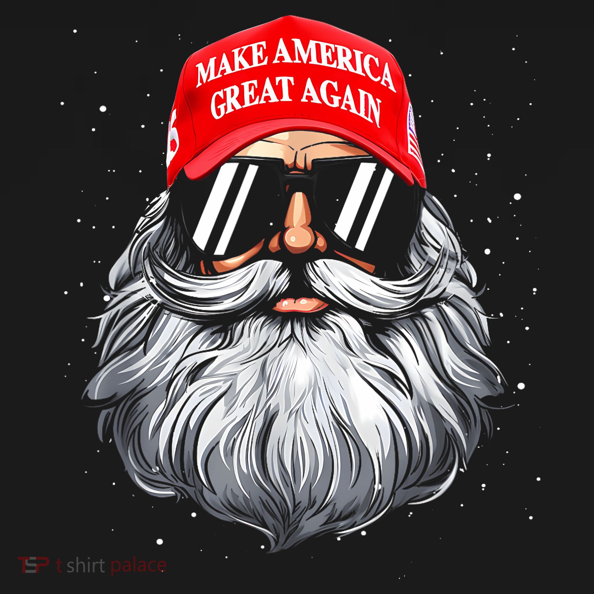 Make A Christmas Great Again Funny Xmas Trump Santa Pajamas Ornament