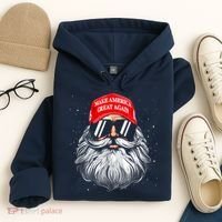 Make A Christmas Great Again Funny Xmas Trump Santa Pajamas Hoodie thumb 4
