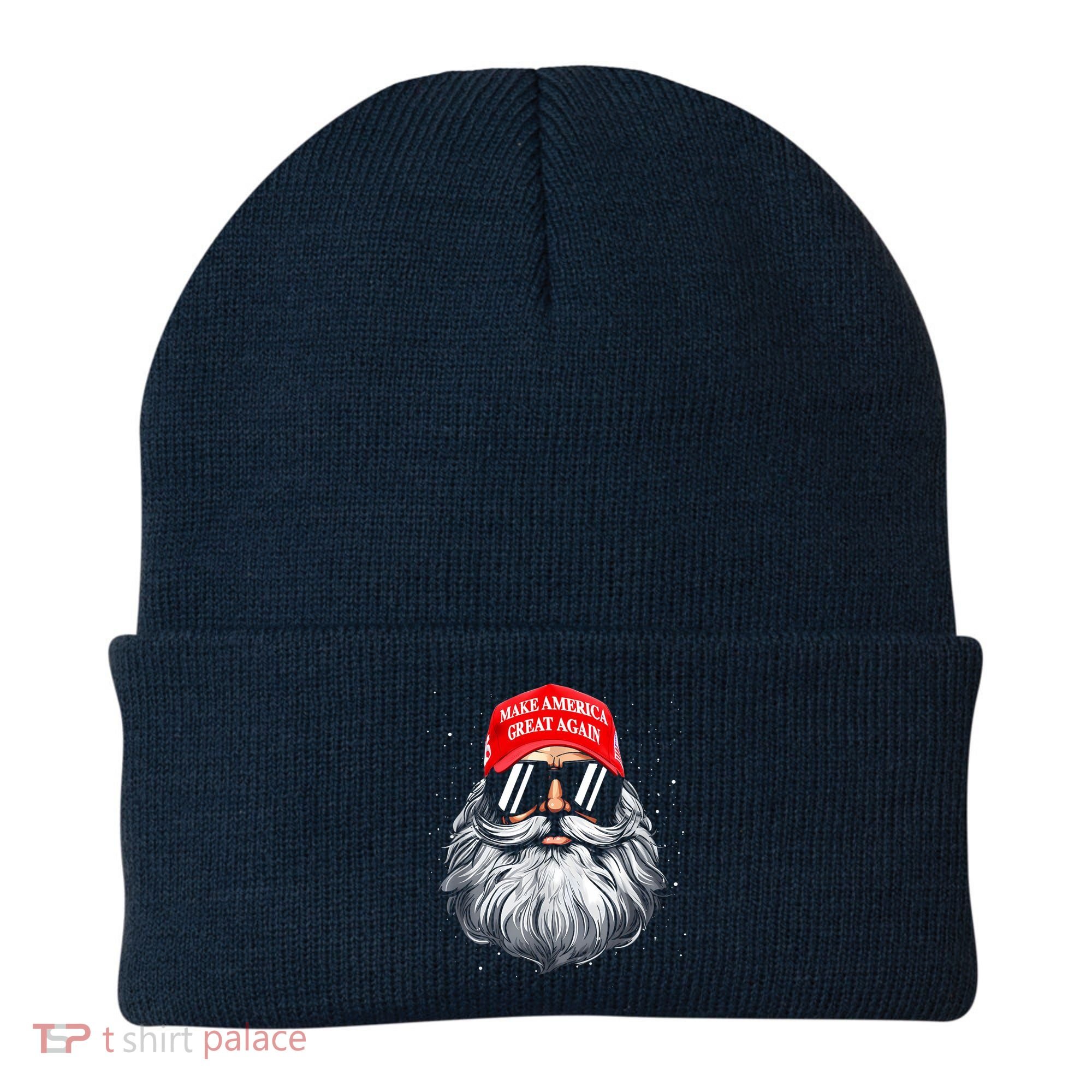 Make A Christmas Great Again Funny Xmas Trump Santa Pajamas Beanie