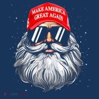 Make A Christmas Great Again Funny Xmas Trump Santa Pajamas Women's Hoodie thumb 2