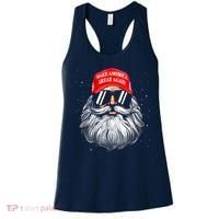 Make A Christmas Great Again Funny Xmas Trump Santa Pajamas Women's Tank Top thumb 0