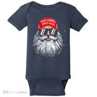 Make A Christmas Great Again Funny Xmas Trump Santa Pajamas Baby Bodysuit thumb 0