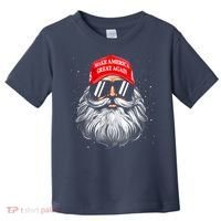 Make A Christmas Great Again Funny Xmas Trump Santa Pajamas Toddler T-Shirt thumb 0