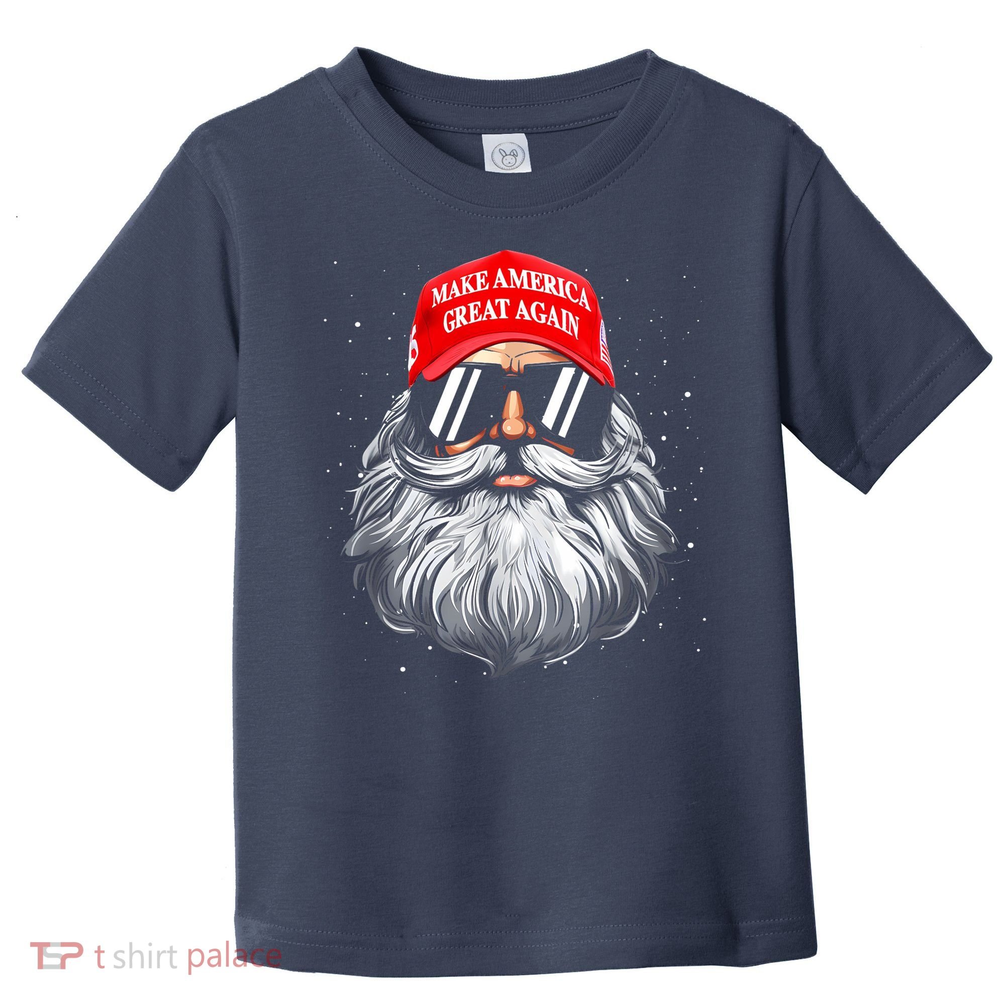Make A Christmas Great Again Funny Xmas Trump Santa Pajamas Toddler T-Shirt