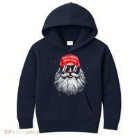 Make A Christmas Great Again Funny Xmas Trump Santa Pajamas Kids Hoodie thumb 0