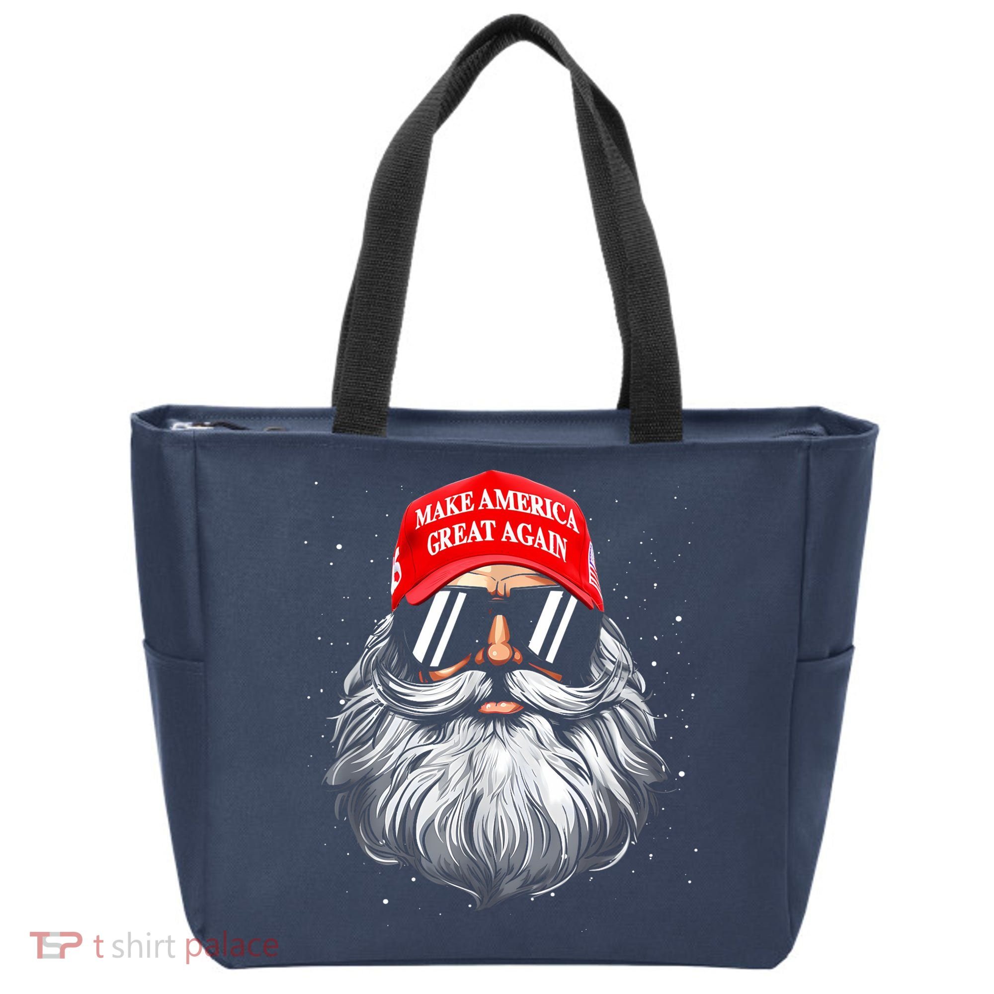 Make A Christmas Great Again Funny Xmas Trump Santa Pajamas Tote Bag