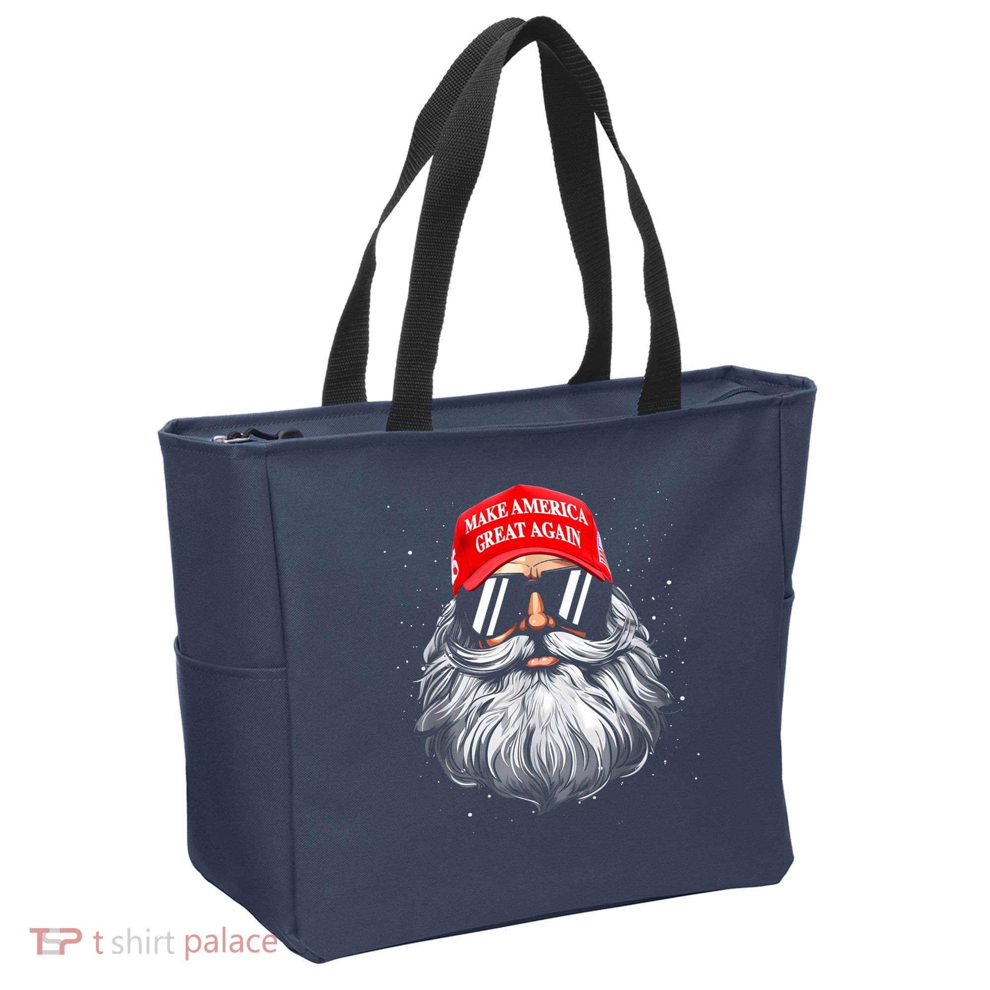 Make A Christmas Great Again Funny Xmas Trump Santa Pajamas Tote Bag