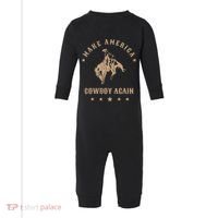Make America Cowgirl Cowboy Again Infant Fleece One Piece thumb 0