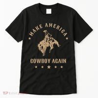 Make America Cowgirl Cowboy Again Tall T-Shirt thumb 0