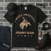 Make America Cowgirl Cowboy Again Tall T-Shirt thumb 3
