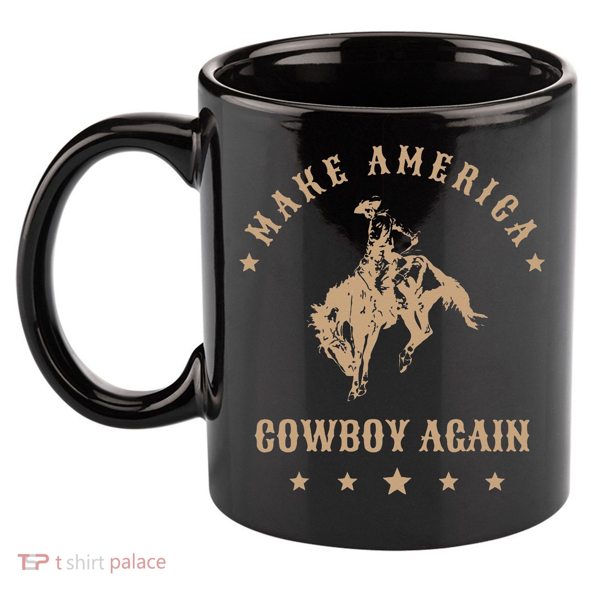 Make America Cowgirl Cowboy Again 11oz C Handle Ceramic Mug